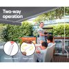 Retractable Folding Arm Awning Motorised Sunshade 4Mx3M Pearl Grey