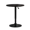 Bar Table Kitchen Tables Swivel Round Metal – Black