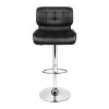 PU Leather Gas Lift Bar Stools – Chrome