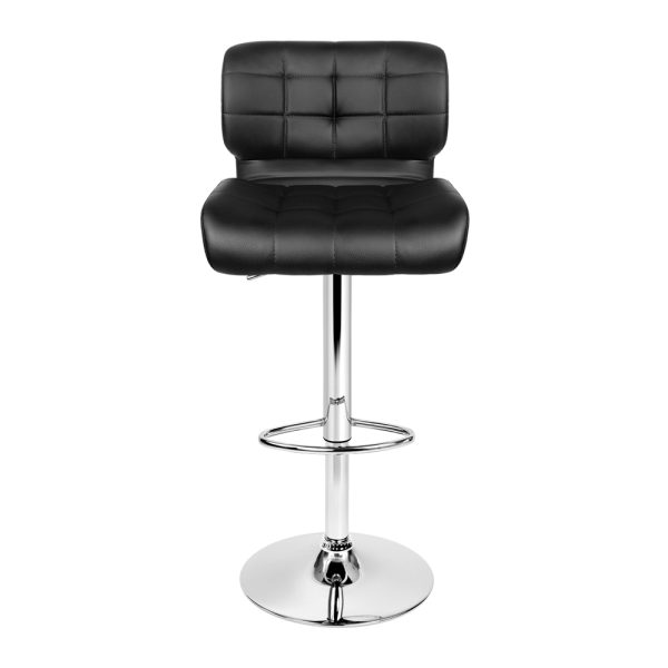 PU Leather Gas Lift Bar Stools – Chrome