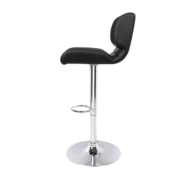 PU Leather Gas Lift Bar Stools – Chrome