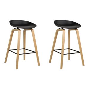 2x Bar Stools Wooden