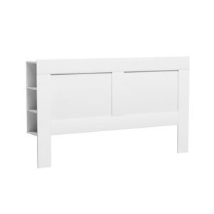 Bed Head Headboard King with Shelves - CABI White