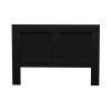 Bed Head Headboard Queen with Shelves – CABI Black