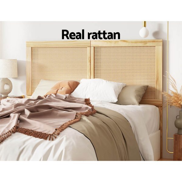 Bed Head Headboard Queen Rattan – RIBO Pine