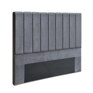 Bed Head Headboard Double Velvet - VELA Grey