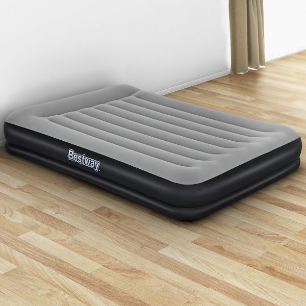 Beaverton Bestway Air Bed Beds Mattress Premium Inflatable Built-in Pump Queen Size