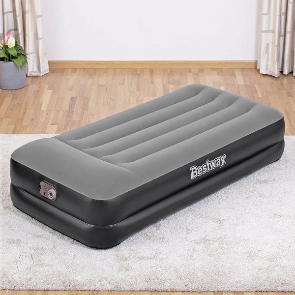 Bestway Air Mattress Bed Single Size Inflatable Camping Beds Built-in Pump