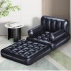 Inflatable Air Chair Seat Lounge Couch Lazy Sofa Blow Up Ottoman