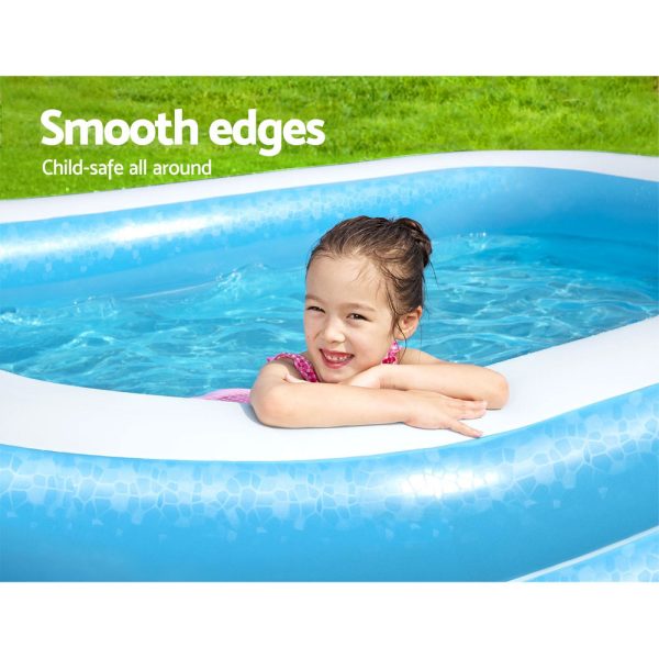 Inflatable Kids Above Ground Swimming Pool. – 262x175x51 cm