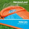 Bestway Inflatable Water Slip Slide Splash Toy Outdoor Play 4.88M – Orange and Blue, Double Kids