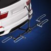 2 Bicycle Bike Carrier Rack Car 2″ Hitch Mount Platform Foldable Black,2 Bicycle Bike Carrier Rack Car 2″ Hitch Mount Platform Foldable Black