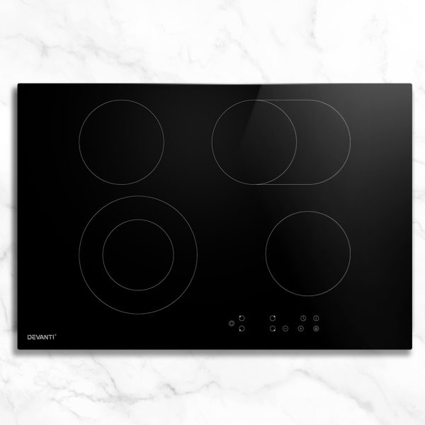 Devanti Electric Ceramic Cooktop 77cm