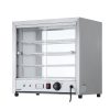 Commercial Food Warmer Pie Hot Display Showcase Cabinet Stainless Steel – 54x34x53 cm