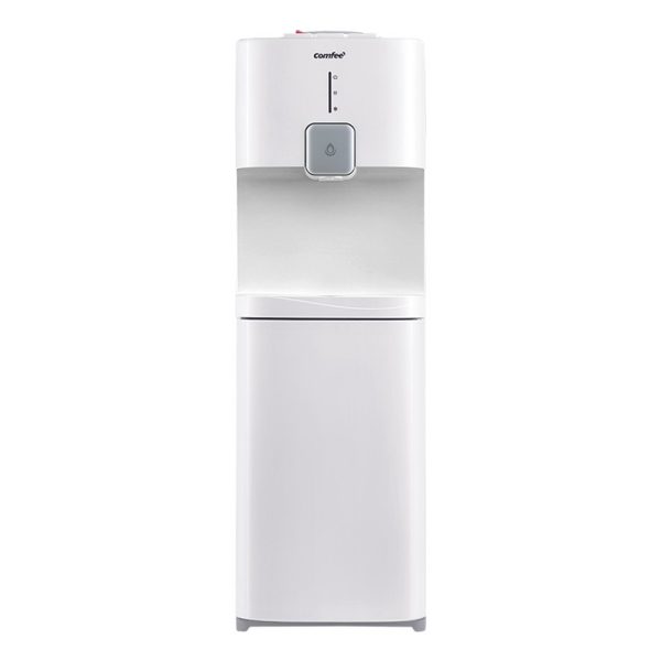 Water Dispenser Cooler Hot Cold Taps Purifier Stand 20L Cabinet – White, Without Purifier Bottle