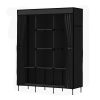 Clothes Wardrobe Closet Storage Large Portable Organiser with Shelf – Black