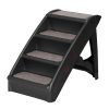 Dog Ramp For Bed Sofa Car Pet Steps Stairs Ladder Indoor Foldable Portable – Black