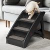 Dog Ramp For Bed Sofa Car Pet Steps Stairs Ladder Indoor Foldable Portable – Black