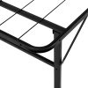 Folding Metal Bed Frame – Black – SINGLE