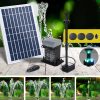 Gardeon Solar Pond Pump with Battery Kit LED Lights 5.2FT