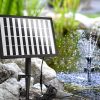 Solar Pond Pump with Battery LED Lights 4 FT