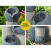 Solar Water Feature with LED Lights 3 Tiers 76cm