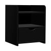 Hazlet Bedside Table Drawer – Black