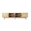 Rolleston TV Cabinet Entertainment Unit TV Stand Wooden Rattan Storage Drawer – 180×39.5×48 cm