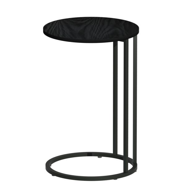 Coffee Table Side Table Round Black Martha