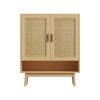 Shoe Rack Cabinet Rattan 5-tier 20 Pairs Dani