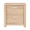 Bedside Table 2 Drawers – MAXI Pine