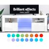 Adel TV Cabinet Entertainment Unit Stand RGB LED Gloss Furniture 160cm – White