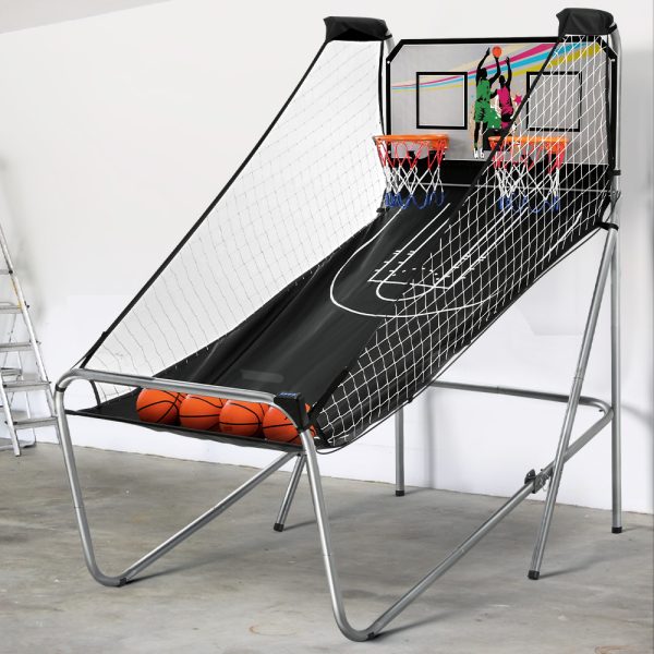 Arcade Basketball Game Hoop 8 Games Double Shot Electronic Score Sturdy frame