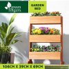 Green Fingers Garden Bed Elevated 69x39x106cm Wooden Planter Box Container Herb