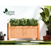 Garden Bed Raised Wooden Planter Box Vegetables – 60x30x33 cm