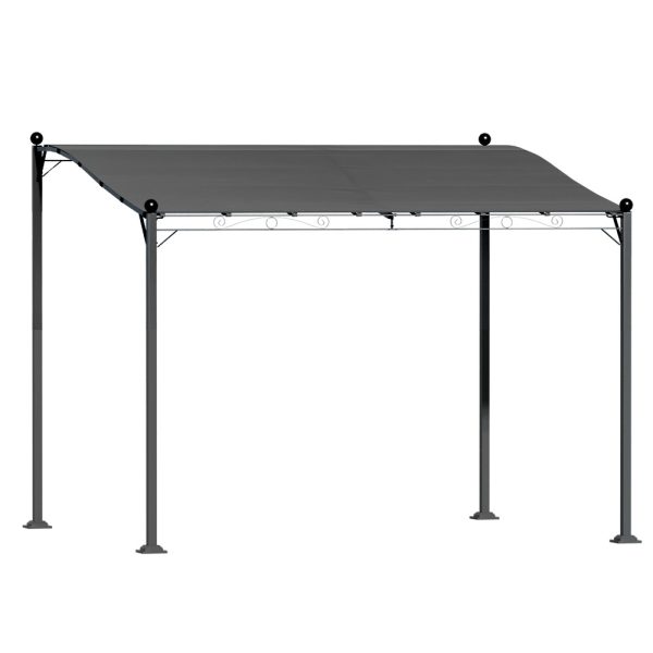 Gazebo Marquee 3m Outdoor Event Wedding Tent Camping Party Shade Iron Art Canopy Grey