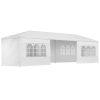 Gazebo 3×9 Outdoor Marquee Gazebos Wedding Party Camping Tent 8 Wall Panels – White