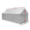 Greenhouse 5.1×2.5×2.26M Double Doors Aluminium Green House Garden Shed