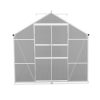 Greenhouse 5.1×2.5×2.26M Double Doors Aluminium Green House Garden Shed