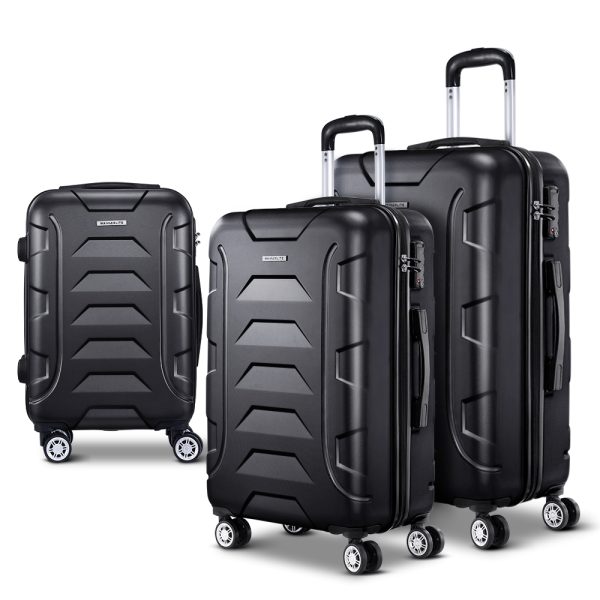 Luggage Travel Sets Suitcase Trolley TSA Lock Bonus