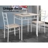 3 Piece Dining Set – Oak and White