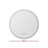 Bluetooth LED Wall Mirror With Light 50CM Bathroom Decor Round Mirrors