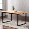 Dining Table 6 Seater Kitchen Cafe Rectangular Wooden Table 150CM