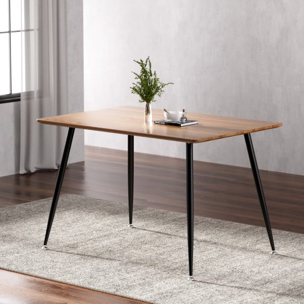 Dining Table 4 Seater Kitchen Cafe Wooden Table Rectangular 120CM