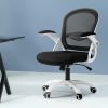 Office Chair Mesh Computer Desk Chairs Work Study Gaming Mid Back – Black