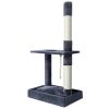 Cat Tree 102cm Scratching Post Tower Scratcher Condo House Board Grey