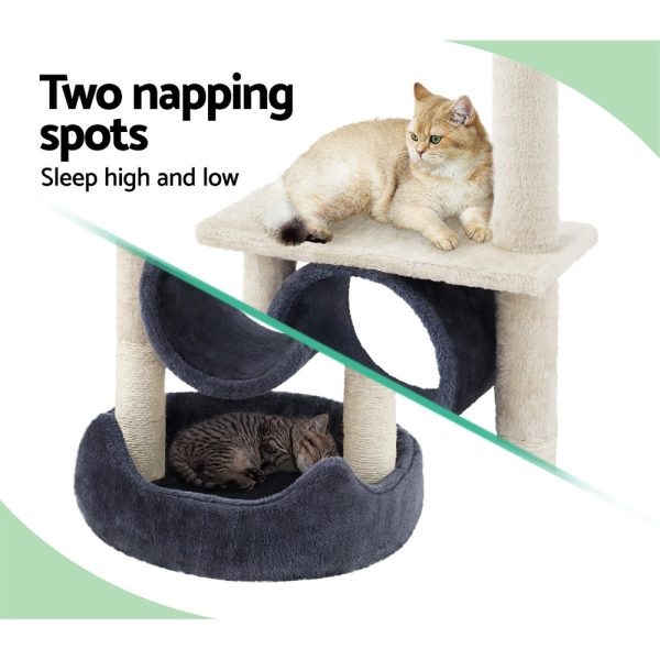 Cat Tree 76cm Scratching Post Tower Scratcher Condo House Hanging toys