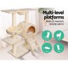 Cat Tree 100cm Tower Scratching Post Scratcher Condo House Trees Bed Beige