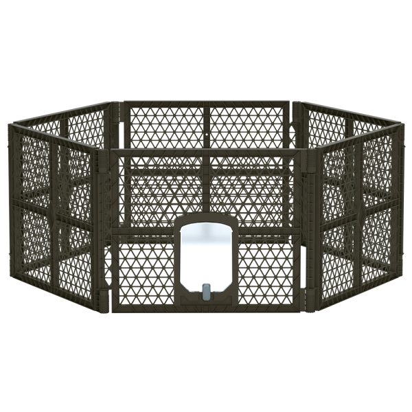 Pet Dog Playpen Enclosure Fence Puppy Cage Plastic Play Pen Fold – 6 Panel