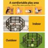 Pet Dog Playpen Enclosure Fence Puppy Cage Plastic Play Pen Fold – 6 Panel